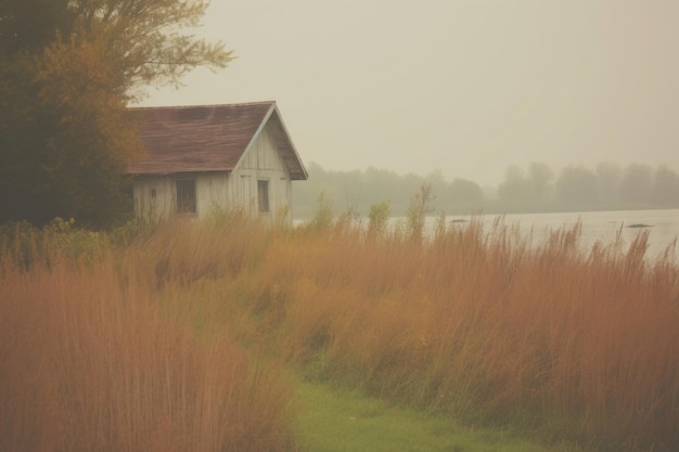 Cottage landscape architecture building outdoors