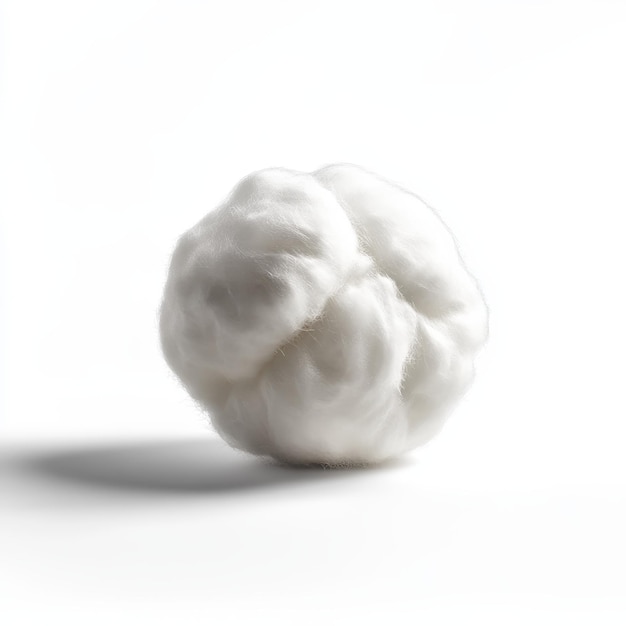 Photo cotton ball isolated on a solid white background