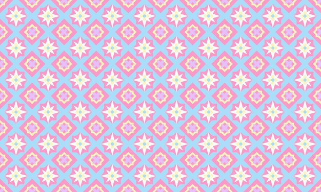 Cotton Candy Dreams Geometric Shapes Seamless Pattern for Wallpaper Background