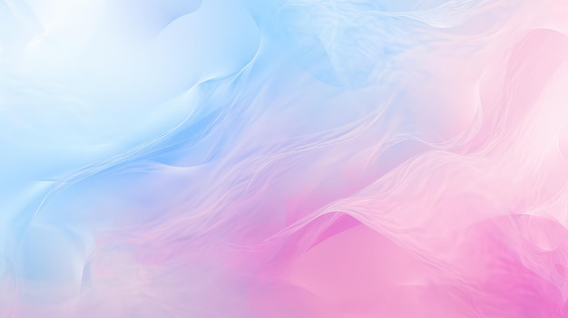 Cotton Candy Pink and Baby Blue Abstract Wallpaper with Soft Pastel Gradient