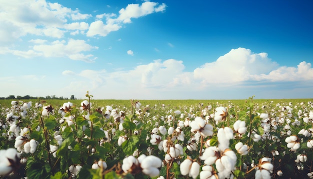 Cotton Field Summer Header Summer Harvest