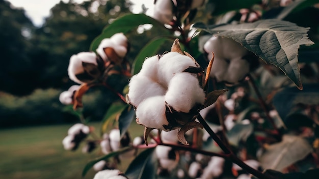 Cotton flowers