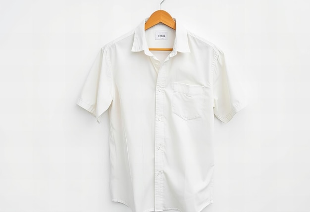 Photo a cotton shirt on a clean white background