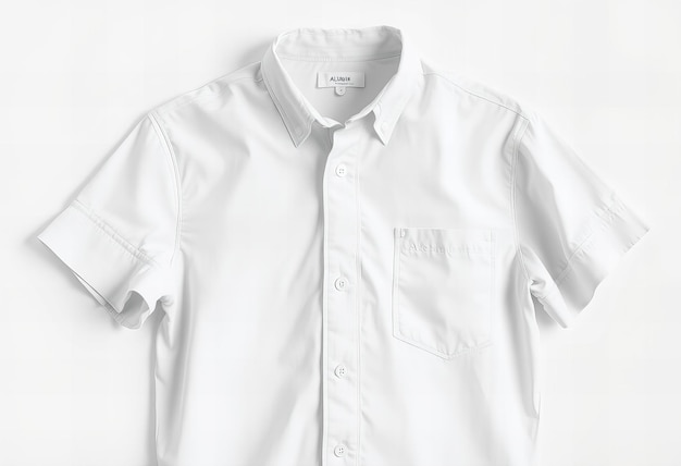 Photo a cotton shirt on a clean white background