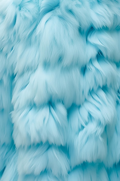 Cotton soft fiber texture background Blue fluffy natural material Ai generated