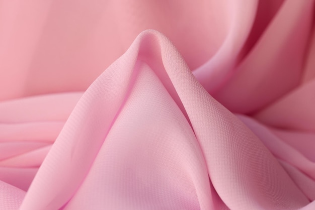 Cotton synthetic fabric in soft pink color fabric background