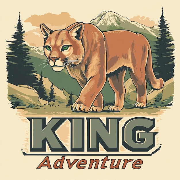 Photo cougar king adventure graphic