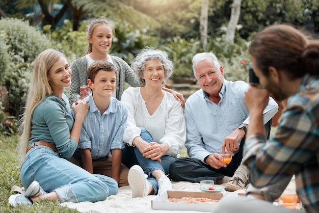 On the count of three Shot of a multigenerational family spending time together outdoors