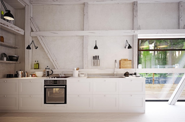 Country kitchen interior