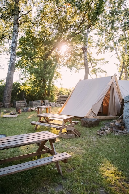 Countryside camping nature relax orchard stuff