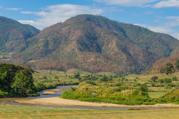 Countryside Natural view at Pai, Thailand.