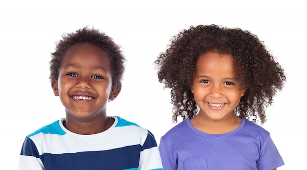 Couple of Afro American children