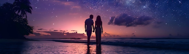 a couple on the beach with the ocean in the background