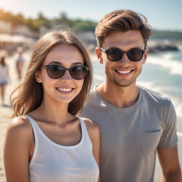 Couple on a beach