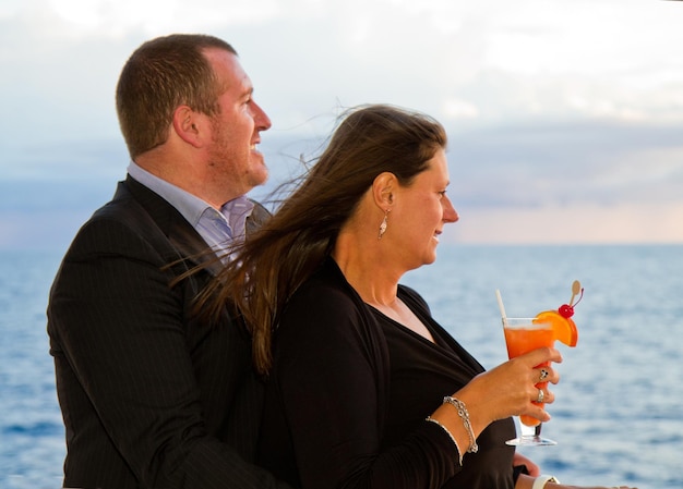 Couple Enjoying a Cruise Vacation