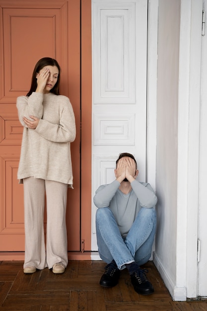 Couple having communication problems