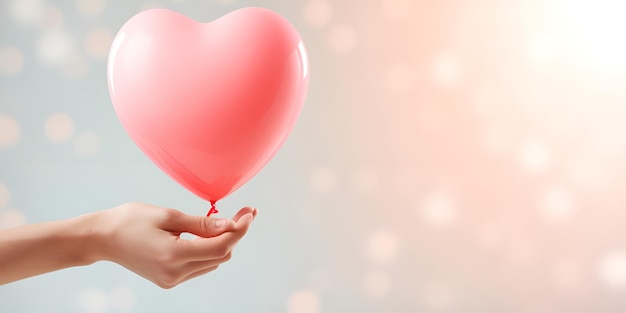 A couple holding hands with a heartshaped bokeh background couple holding hands heartshaped bokeh