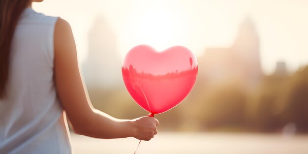 A couple holding hands with a heartshaped bokeh background couple holding hands heartshaped bokeh