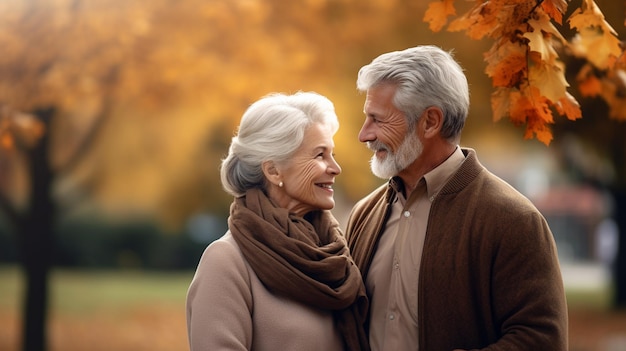 a couple in love with a tree in the background.