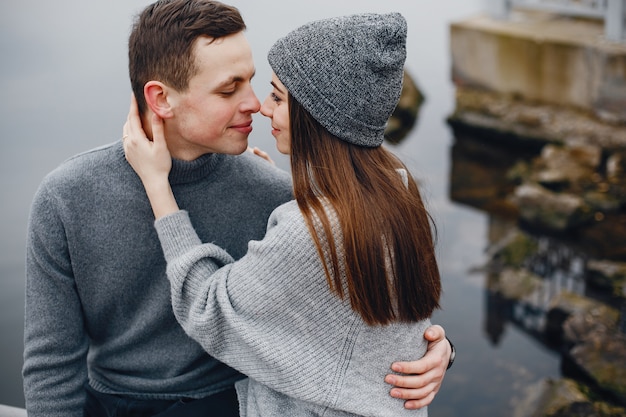 Couple near water