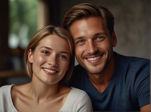 a couple posing for a photo with a man and woman