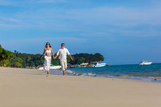 Couple on a tropical beach