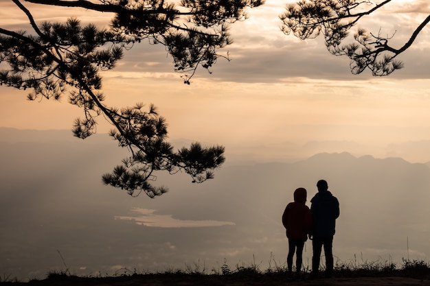 Couple at the viewpoint