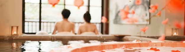 Couples massage at a luxurious spa tranquility and togetherness relaxation shared 72