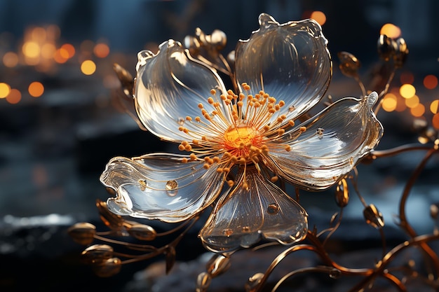 Courageous Flower Facing Challenges in Octane Render