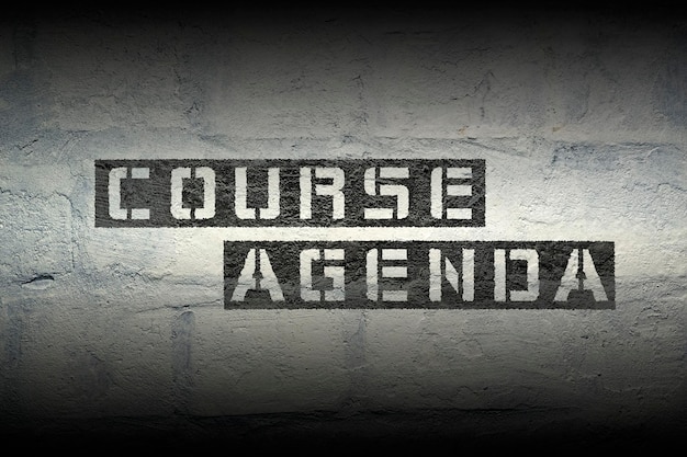 Course agenda gr