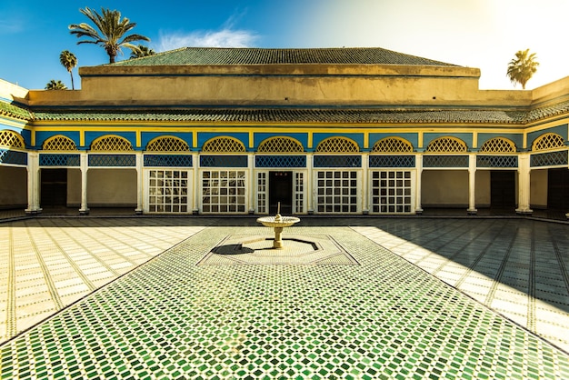 Courtyard in Bahia PalaceMarrakeshMorocco