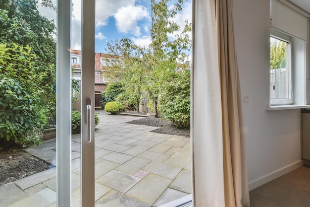 Courtyard of the house with a delightful garden