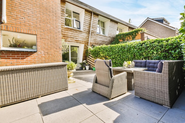 Courtyard of a stylish home