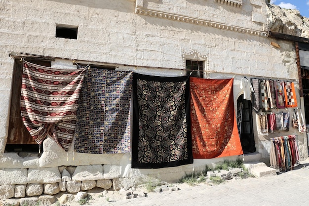 Covers in front of a store in Cavusin Village Cappadocia