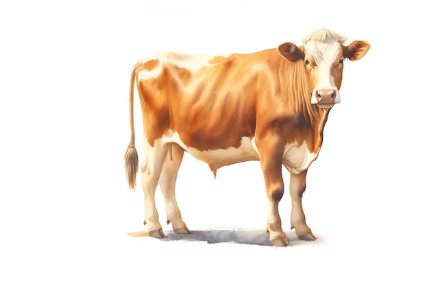 cow isolated on white background