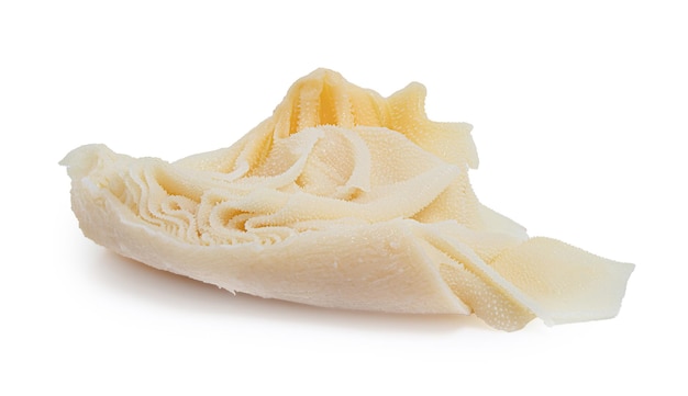 Cow tripe isolated on white background with Clipping Path