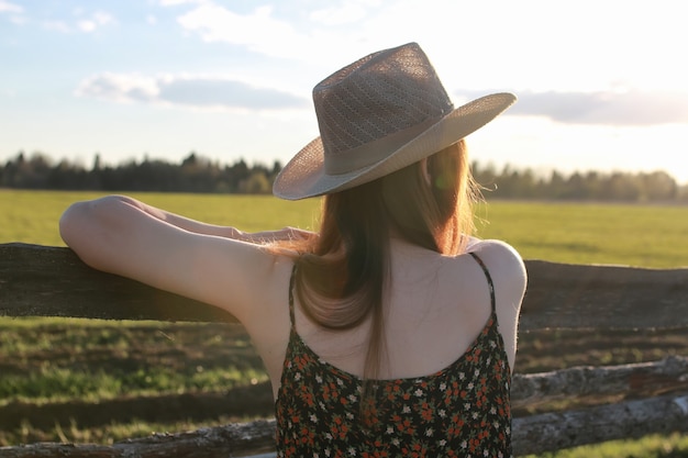 Cowgirl hat nature