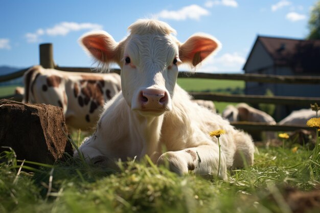 cows milk with dairy cow background