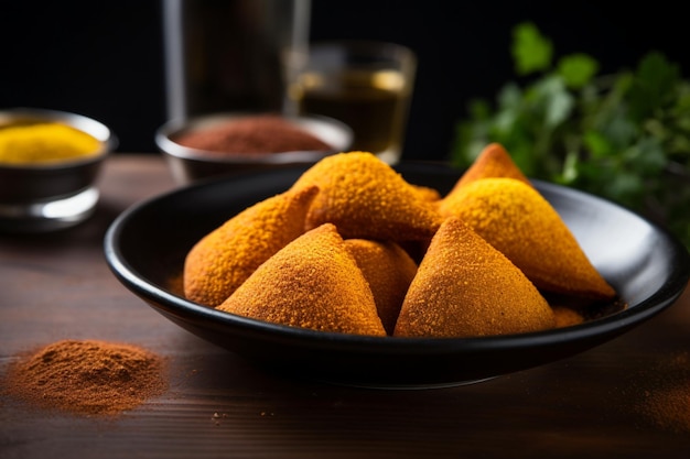 Photo coxinha with turmeric