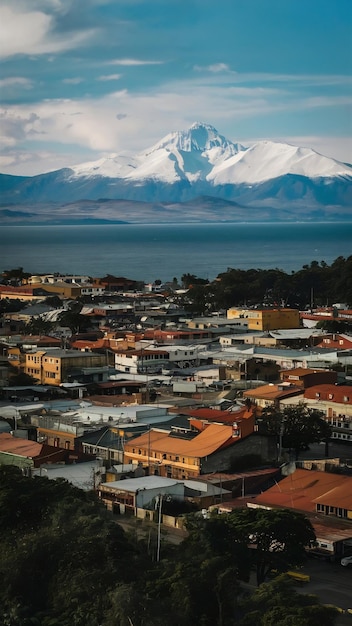 Coyhaique Chile from above