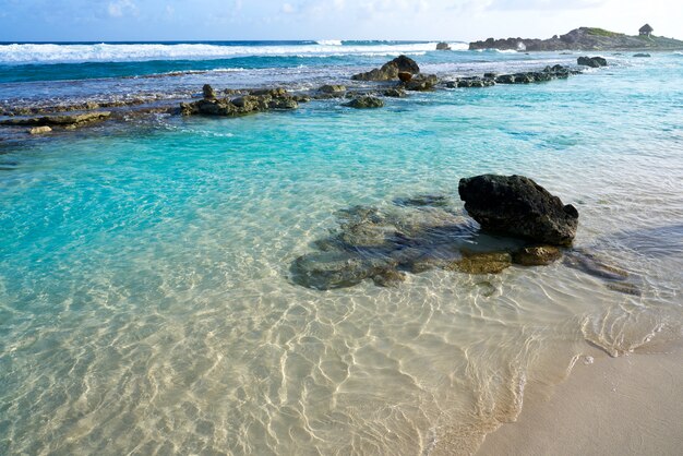 Cozumel island beach Riviera Maya Mexico