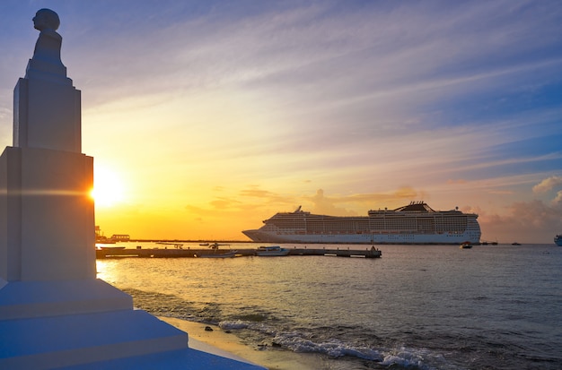 Cozumel island in Riviera Maya of Mexico