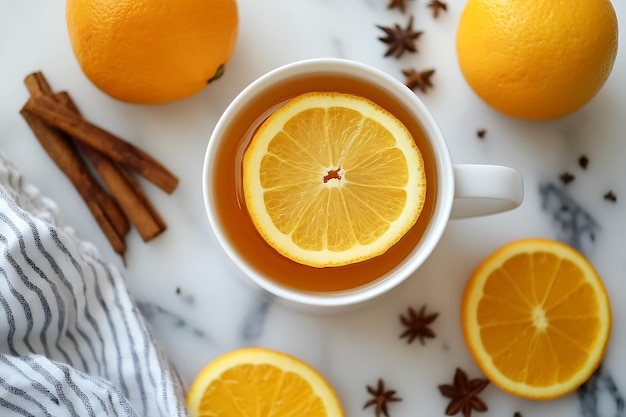 Cozy autumn citrus tea infused with warming spices perfect for a chilly day