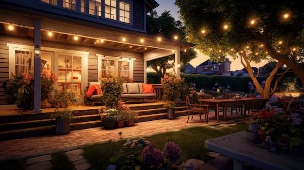 Cozy Backyard Evening