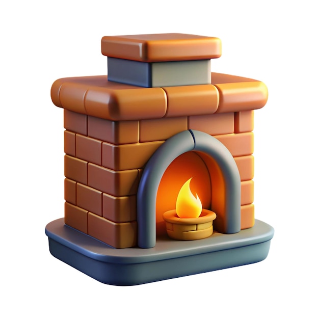 Cozy Brick Fireplace