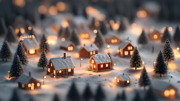 Photo cozy cabin in the snow