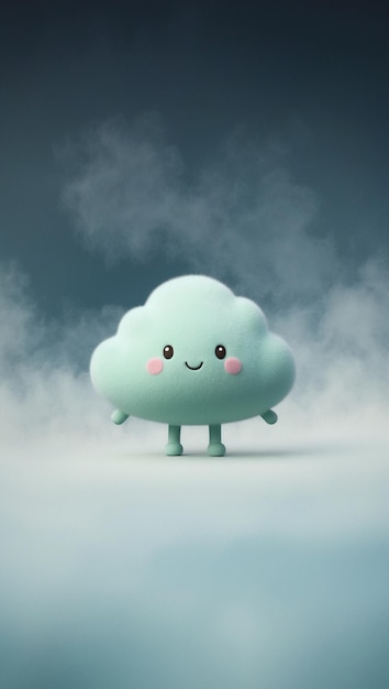 Cozy Cloud Companion cute wallpaper