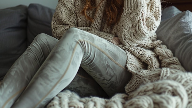 Cozy Comfort Immersing in Chunky Knits