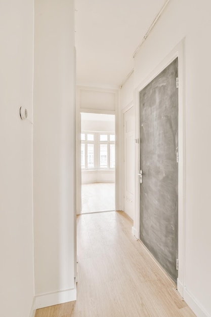 Cozy hallway with parquet floor