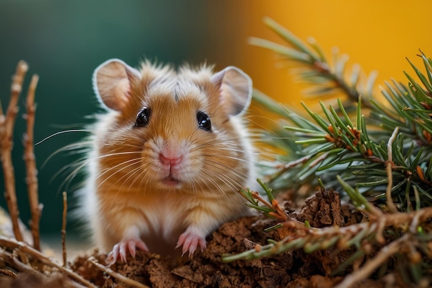 Cozy Hamster in Holiday Hideout